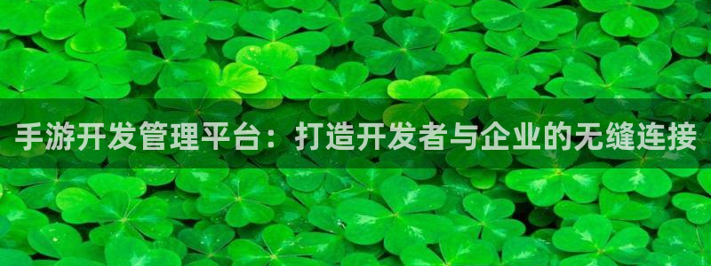 极悦娱乐开奖结果：手游开发管理平台：打造开发者与企业的无缝连