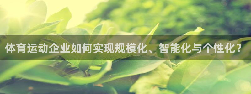 风速体育cba直播：体育运动企业如何实现规模化、智能化与个性化？